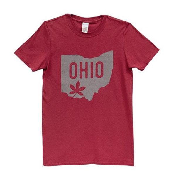 Buckeye Leaf Ohio T-Shirt Medium GL88M By CWI Gifts