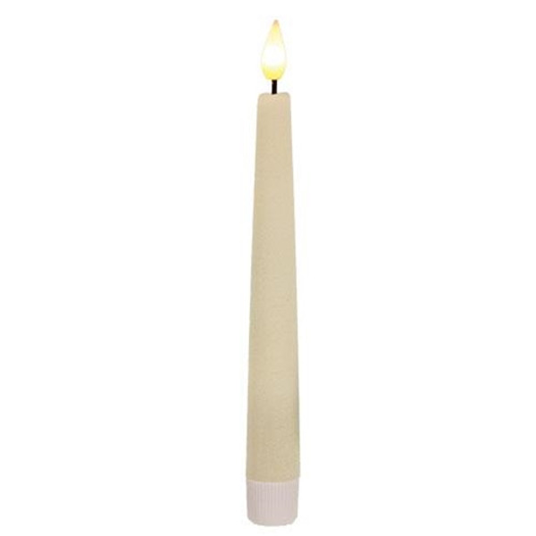 Ivory Realistic Flame Led Timer Taper GLXS13468T By CWI Gifts