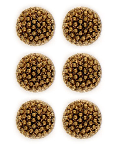 132-51714 Set of 6 Gold Berry Flower Centers - Pack of 11