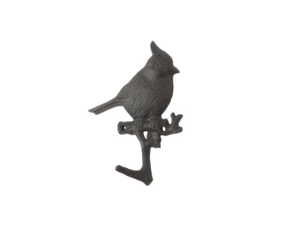 Wholesale Model Ships Cast Iron Baltimore Oriole Sitting On A Tree Branch Decorative Metal Wall Hook 6.5" K-9933-Oriole-cast-iron