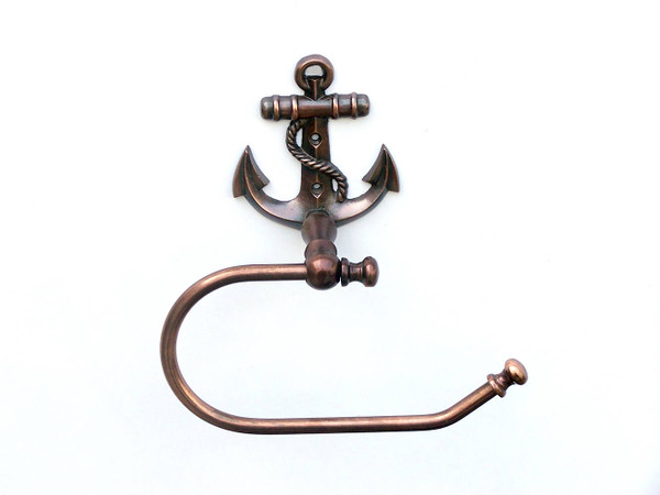 Wholesale Model Ships Antique Copper Anchor Hand Towel Holder 10" ANTLPH-5001-AC-k