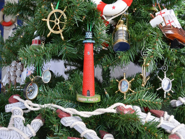 Wholesale Model Ships Jupiter Inlet Lighthouse Christmas Tree Ornament Y-41643-XMASS