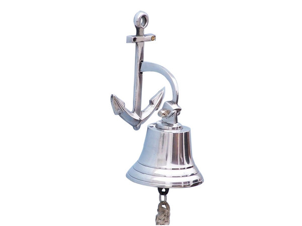 Wholesale Model Ships Chrome Hanging Anchor Bell 8" BL-2018-1-CH