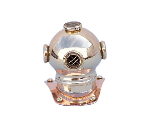 Wholesale Model Ships Brass-Copper Decorative Diving Helmet Paperweight 3" dh-0830