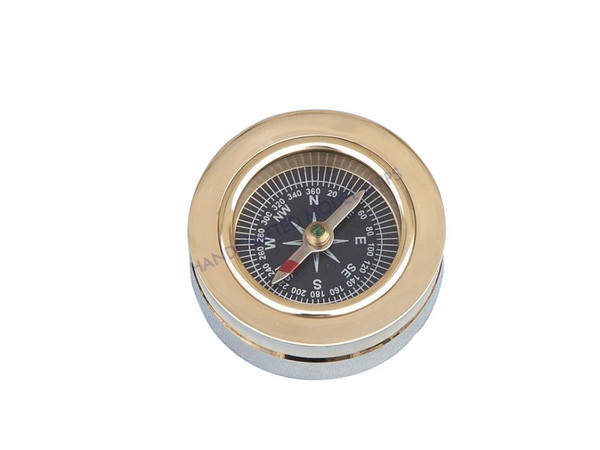 Wholesale Model Ships Solid Brass Paperweight Compass 3" CO-0607
