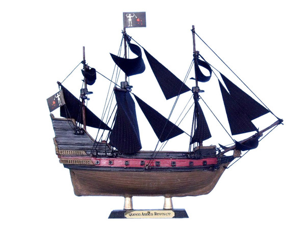 Wholesale Model Ships Blackbeard'S Queen Anne'S Revenge Limited Model Pirate Ship 7" Queen Annes 7 - LIKE