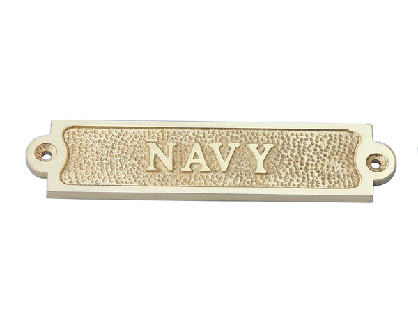 Wholesale Model Ships Solid Brass Navy Sign 6" MC-2229-Brass