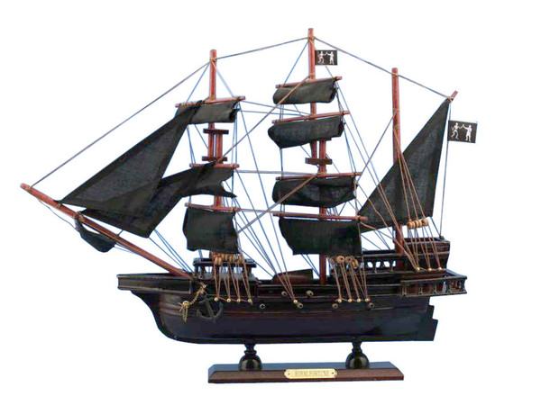 Wholesale Model Ships Wooden Black Bart'S Royal Fortune Model Pirate Ship 20" ROYAL FORTUNE 20
