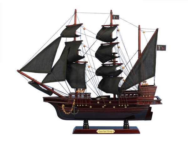 Wholesale Model Ships Wooden Blackbeard'S Queen Anne'S Revenge Model Pirate Ship 20" QA20
