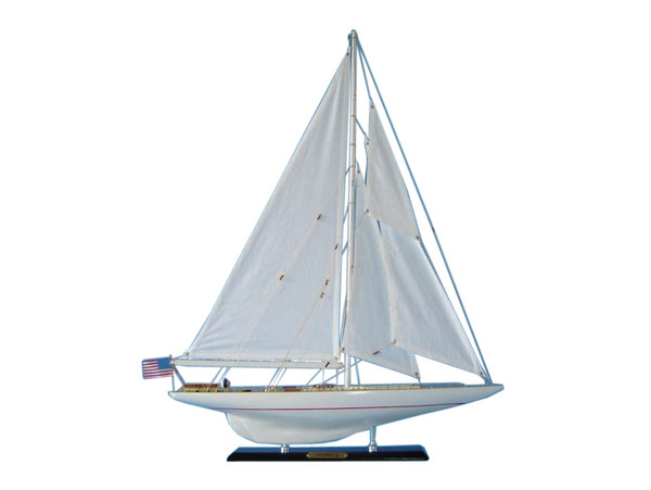 Wholesale Model Ships Wooden Intrepid Limited Model Sailboat Decoration 27" Intrepid 27