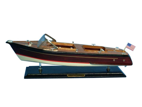 Wholesale Model Ships Wooden Chris Craft Runabout Model Speedboat 20" Runabout 20