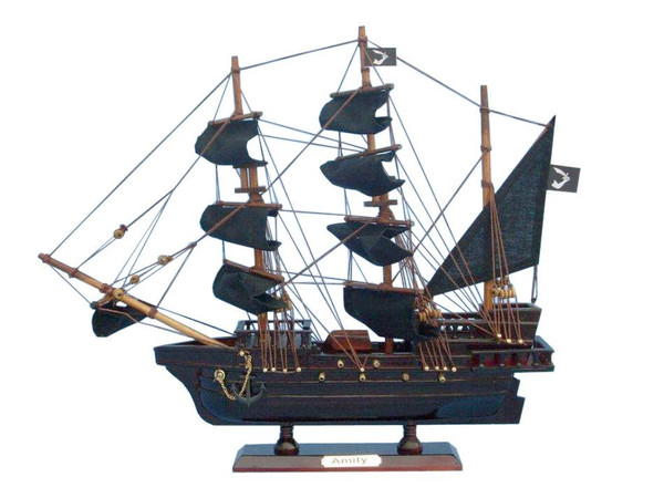 Wholesale Model Ships Wooden Thomas Tew'S Amity Model Pirate Ship 14" Amity 14
