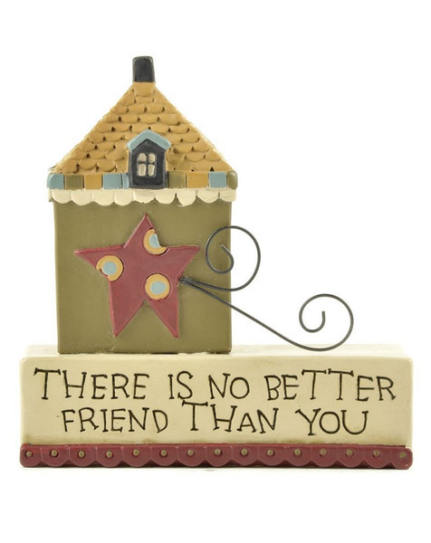 1411-89459 No Better Friend Block With House - Pack of 6