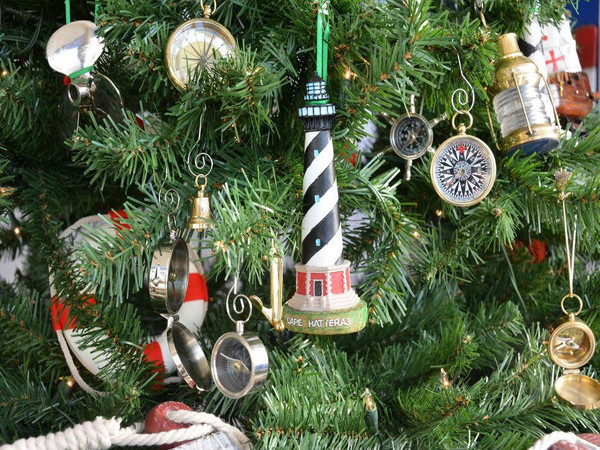 Wholesale Model Ships Cape Hatteras Lighthouse Christmas Tree Ornament Y-41627-XMASS