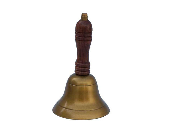 Wholesale Model Ships Antique Brass Hand Bell 7" Bl-2016-AN