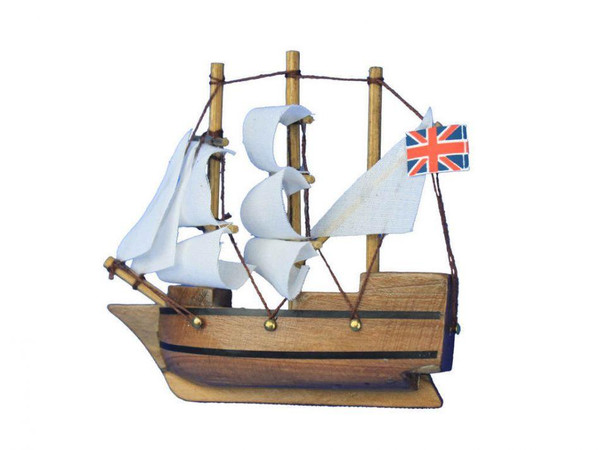 Wholesale Model Ships Wooden Mayflower Tall Model Ship Magnet 4" MAYFLOWER 4-MAGNET
