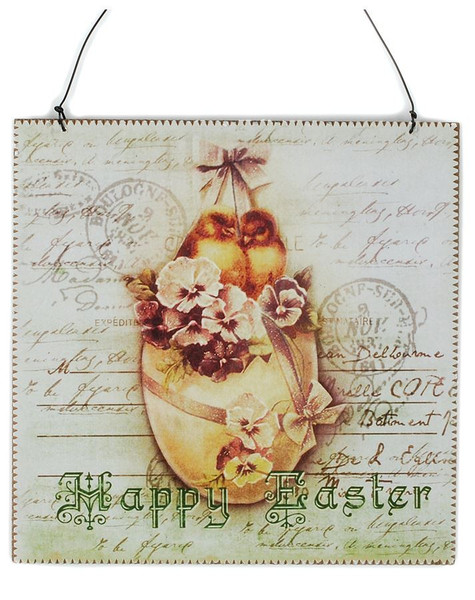 141-70903 Happy Easter With Birds Picture - Pack of 13