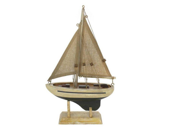 Wholesale Model Ships Wooden By The Sea Model Sailboat 9" Sailboat9-125