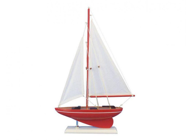 Wholesale Model Ships Wooden Compass Rose Model Sailboat 17" sailboat17-109