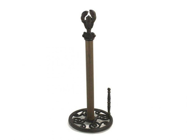 Wholesale Model Ships Cast Iron Lobster Paper Towel Holder 16" K-9201-cast-iron