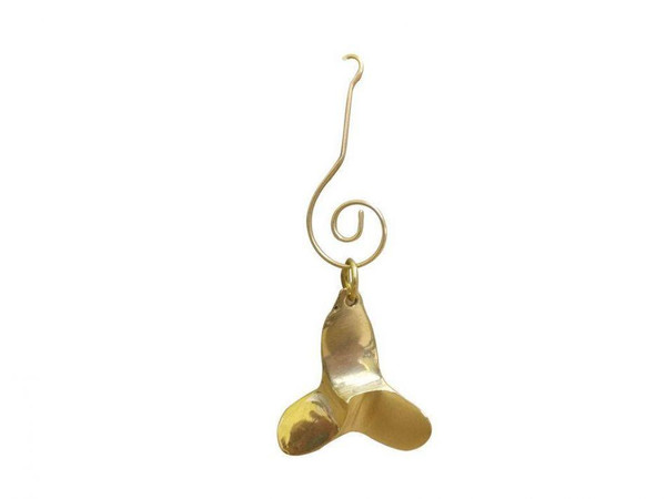 Wholesale Model Ships Solid Brass Decorative Titanic Propeller Christmas Ornament 4" K-238-X