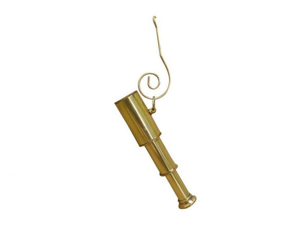 Wholesale Model Ships Solid Brass Telescope Christmas Ornament 5" K-250-X