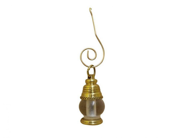 Wholesale Model Ships Solid Brass Oil Lamp Christmas Ornament 4" K-290-X