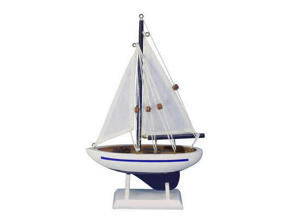 Wholesale Model Ships Wooden Enterprise Model Sailboat Decoration 9" Enterprise-9