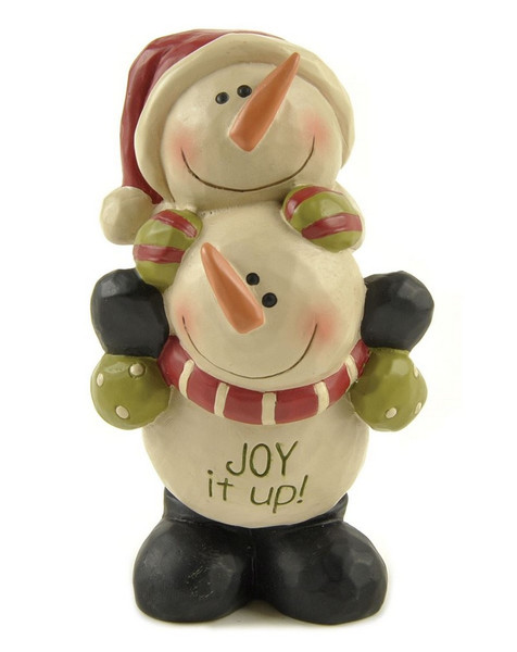 148-89023 Blossom Bucket Joy Up Stacked Snowmen - Pack of 6