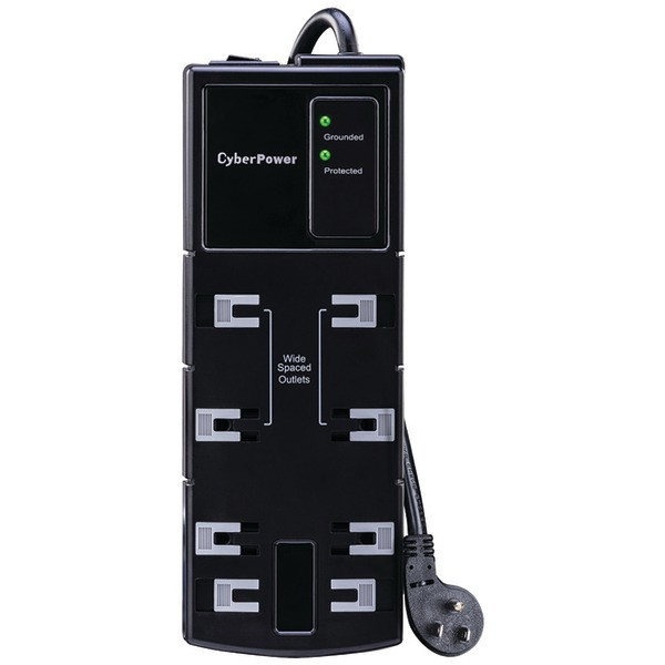 Petra 8-Outlet Surge Protector 6Ft CYBCSB806