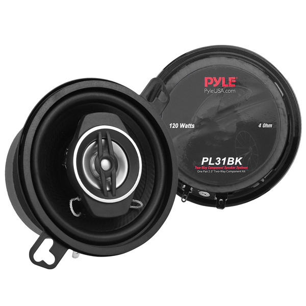Petra 3.5-Inch 120-Watt-Max 2-Way Coaxial Speakers - Black PYRPL31BK