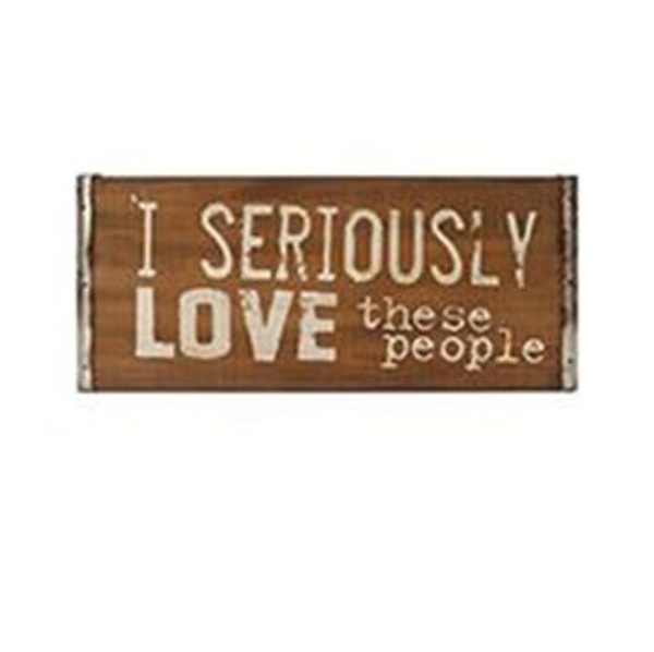 1511-71807 Blossom Bucket Seriously Love Sign - Pack of 3