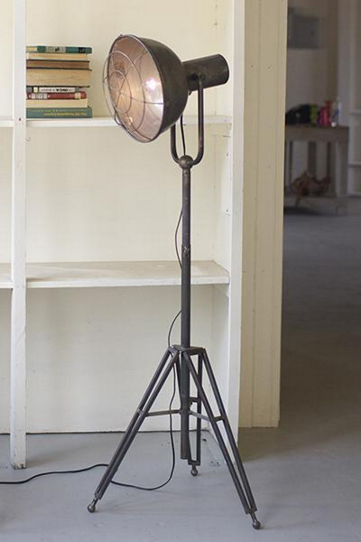 Kalalou Caged Studio Lamp - CLL1120