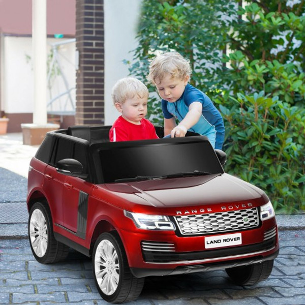 TQ10018RE 24V 2-Seater Licensed Land Rover Kids Ride On Car With 4Wd Remote Control-Red