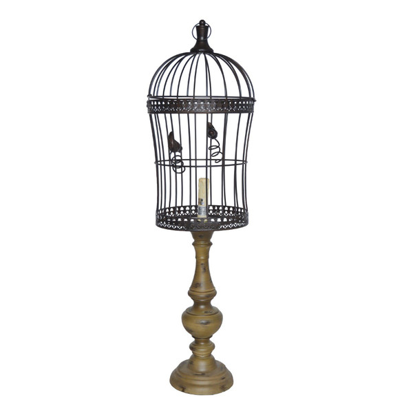 34"H Birdcage Table Lamp CVAVP327 By Crestview