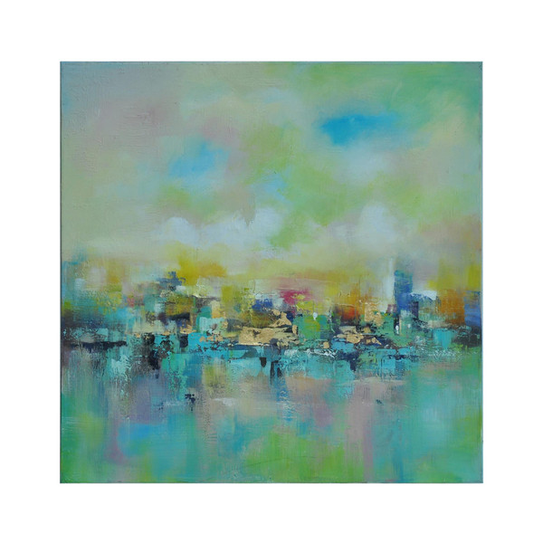 40 X 40 Bright Scape Lamps Wall Art CVBZWF005 By Crestview