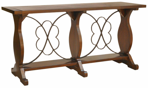 Normandy Wood And Iron Console Table CVFZR1292 By Crestview
