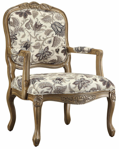 Huntley Pattern Fabric Accent Chair Chair CVFZR1304 By Crestview