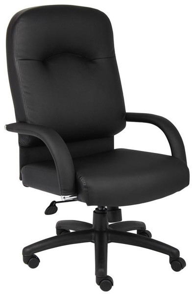 B7401 Boss High Back Caressoft Chair In Black