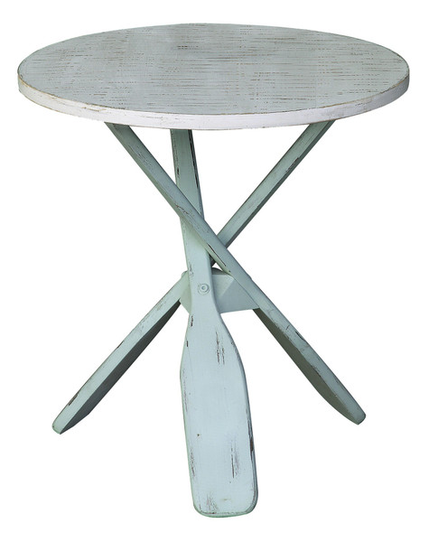 Chesapeake Two Tone Paddles Accent Table CVFZR1731 By Crestview