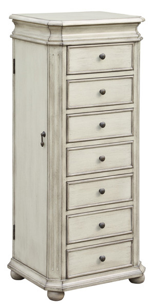Laurel French White Jewelry Armoire CVFZR2179 By Crestview