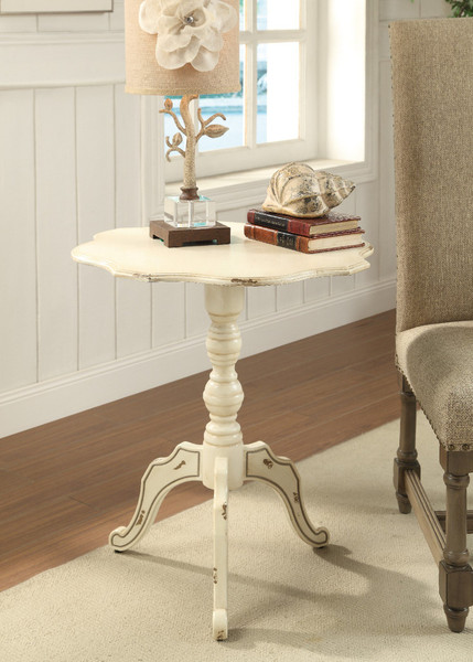 Ashleigh Scalloped Ant Accent Table CVFZR786 By Crestview