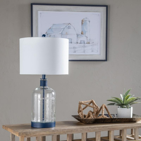 26.5"Th Glass + Metal Lamp ABS1338BUSNG By Crestview