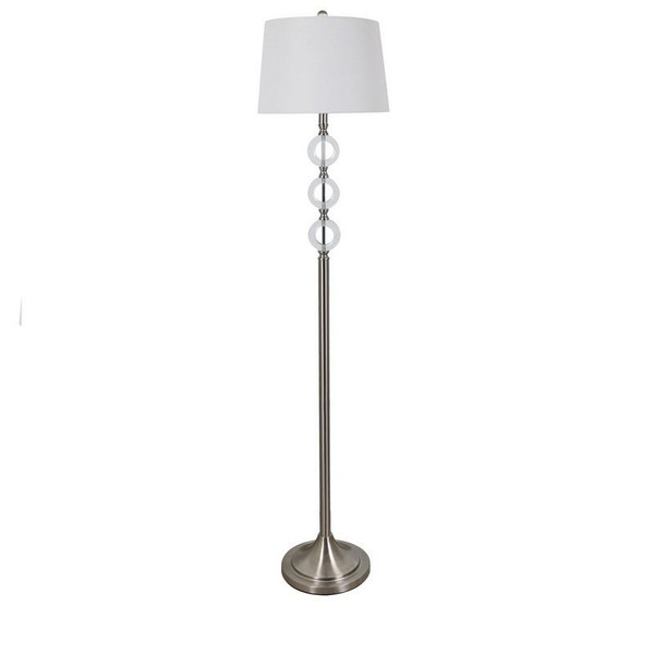 62" Th Crystal Rings Floor Lamps EVAER1506BN By Crestview