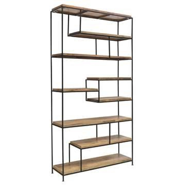 Bengal Manor Iron And Wood Offset Large Etagere CVFNR518 By Crestview
