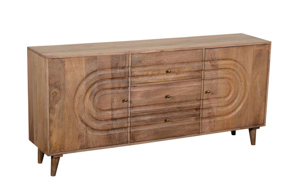 32" Wood 3 Drawer, 3 Door Sideboard CVFNR846 By Crestview