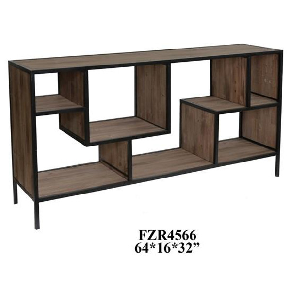 Fleetwood Angled Metal And Wood Console CVFZR4566 By Crestview