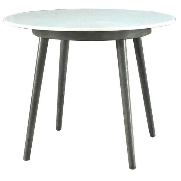 Wilshire Marble Tom Dining Table Gray FZR3736 By Crestview