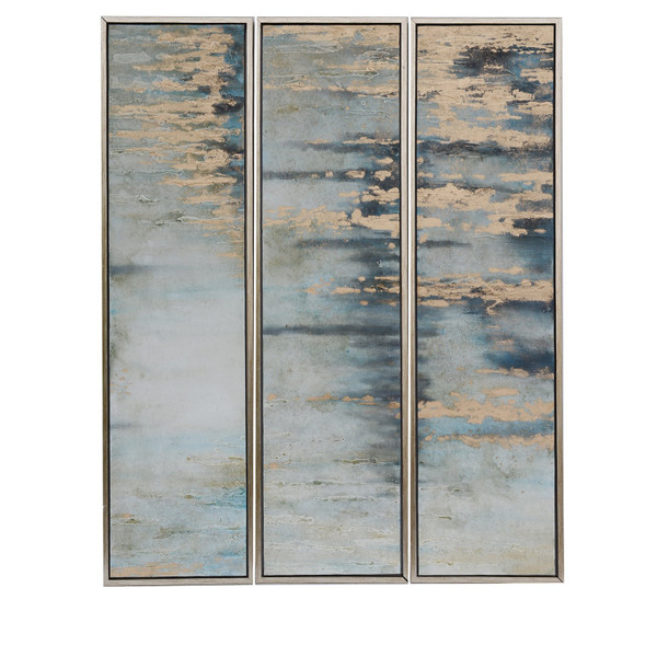Set Of 3 Abstract Oil Painting CVBZWF060 By Crestview