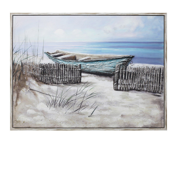 Beached Framed Hand Painted Canvas CVTOP2561 By Crestview